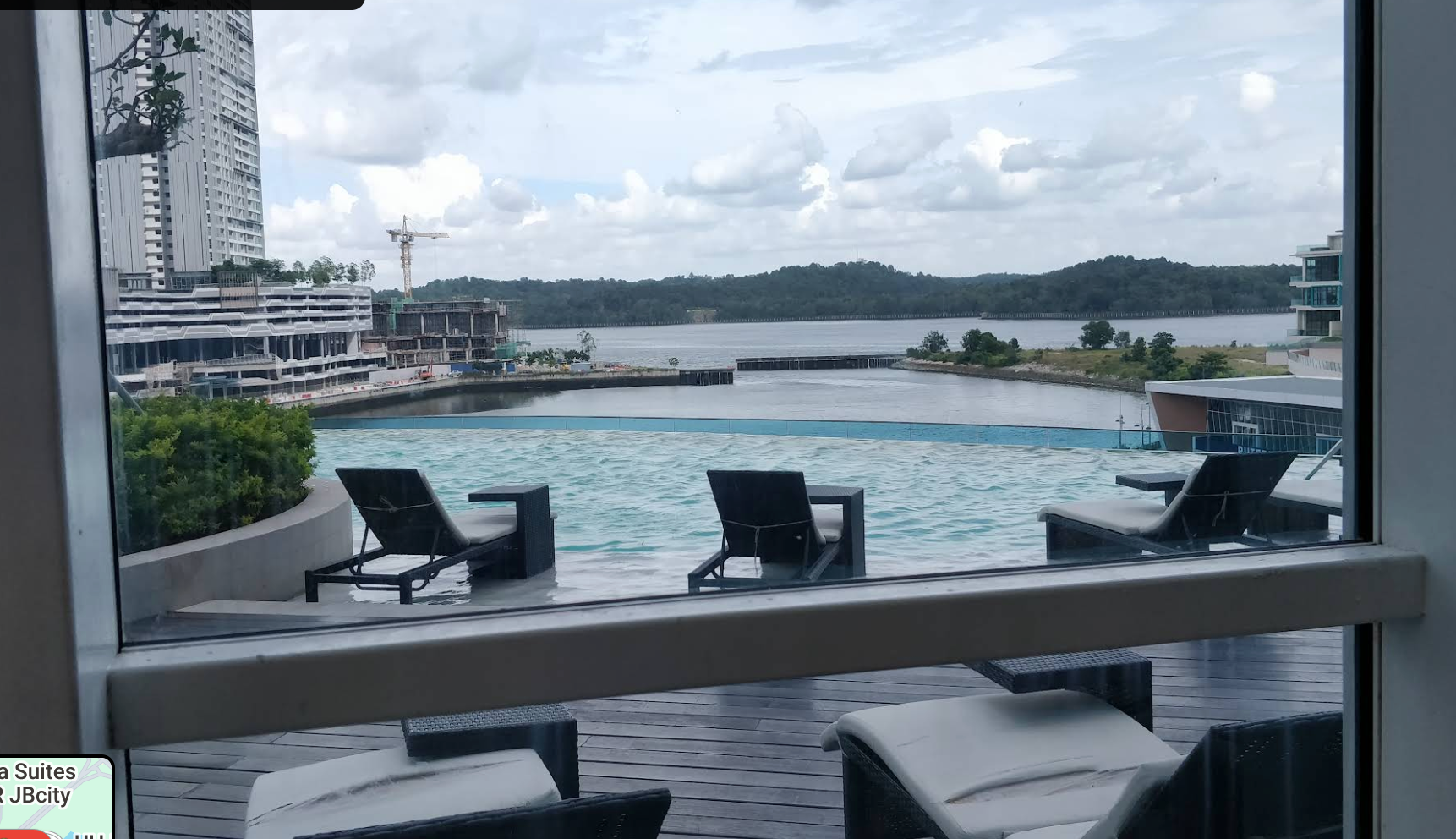 Fraser Place Puteri Harbour infinity pool with harbour views